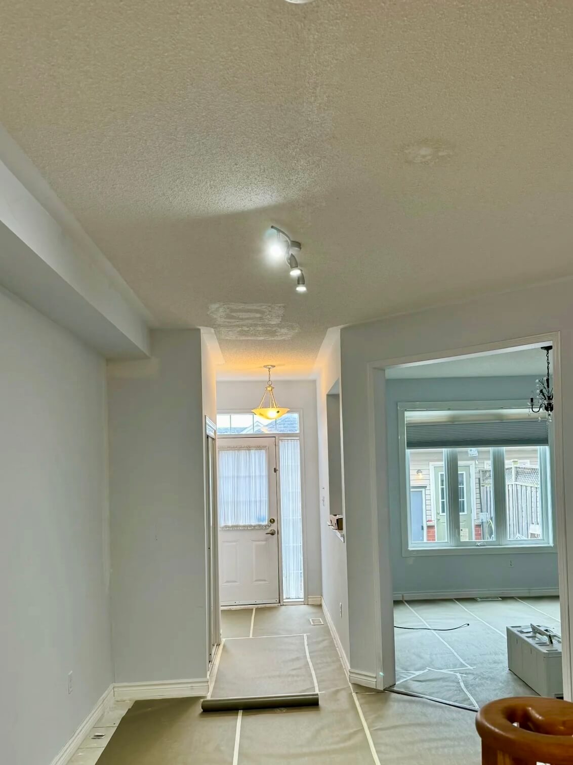 Toronto House Before Popcorn Ceiling Removal